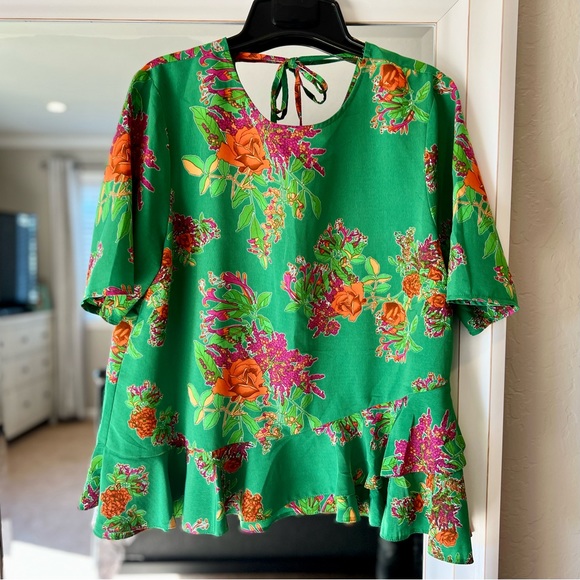 ASOS Women's Floral Career Blouse Multi Color - Picture 14 of 14